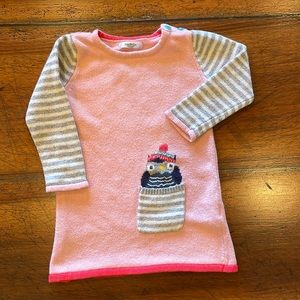 BABY BODEN | cashmere blend sweater dress with penguin and pocket | 18-24 months